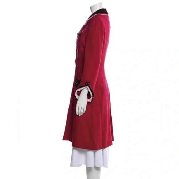 💥HOST PICK💥 Marc Jacobs Red Wool Cashmere Peacoat Size Large - Picture 3 of 16